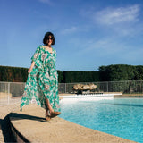 Lollipops - Long green beach dress
