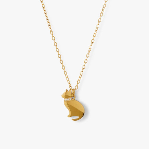 Lollipops - Steel cat pendant necklace