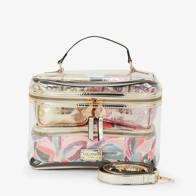 Lollipops - Large gold-tone vanity case