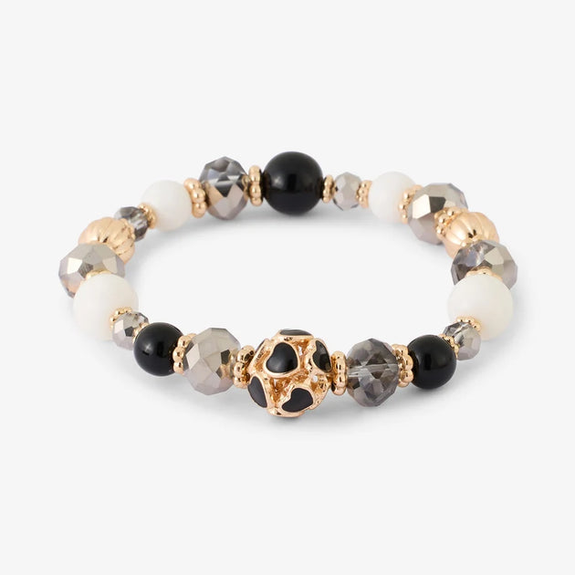 Lollipops - Romantique bracelet with beads and ridged heart