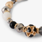 Lollipops - Romantique bracelet with beads and ridged heart