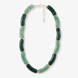 Lollipops - Best peacock green resin tube necklace