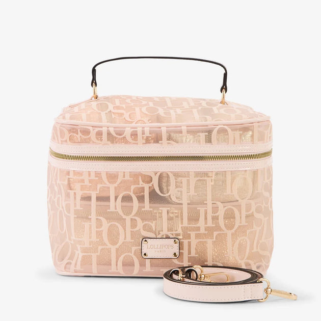 Lollipops - Large pink L vanity case