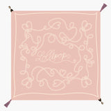 Lollipops - Pink square scarf