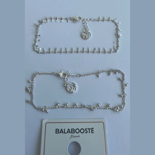Balaboosté - Set of silver-tone chain bracelets