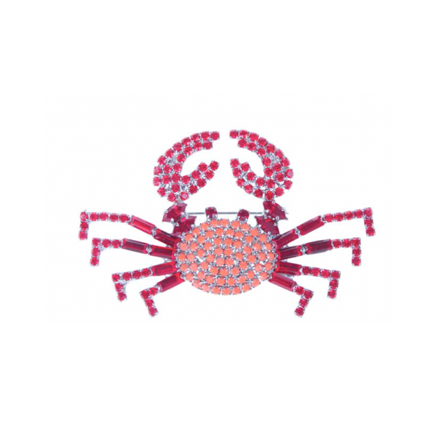 Reine Rosalie - Lobster Pink Brooch