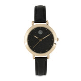 Balaboosté - Black faux leather watch