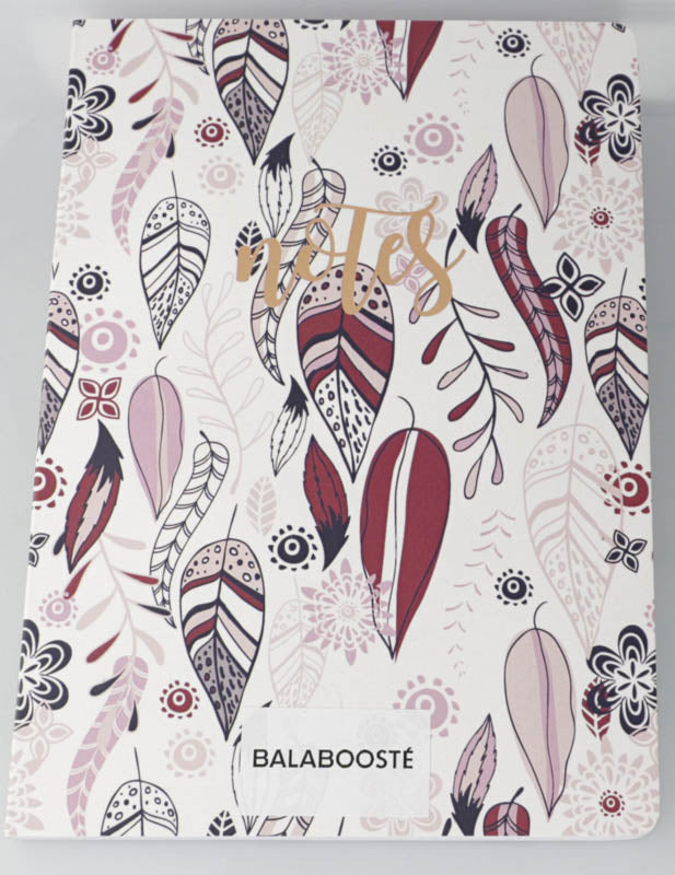 Balaboosté - Leaves pattern notebook
