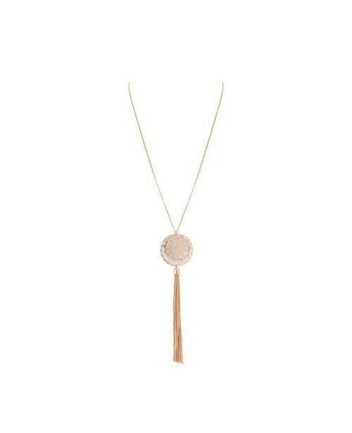 Lollipops - Filigree and pompons long necklace